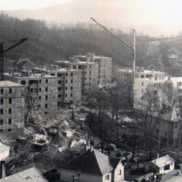 A Napsugár lakótelep építése, 1965